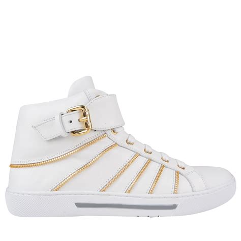 high-top versace trainers|versace zipped high top sneakers.